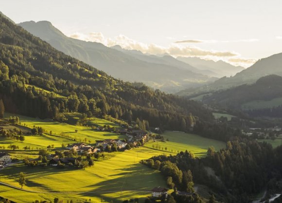 View over the Salzachtal from our sun terrace