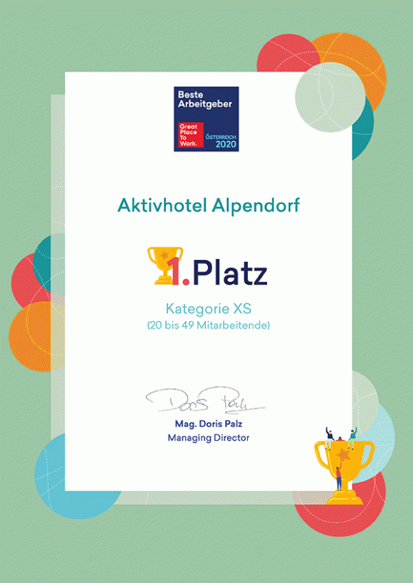 1. Platz 2020 Beste Arbeitgeber in Österreich