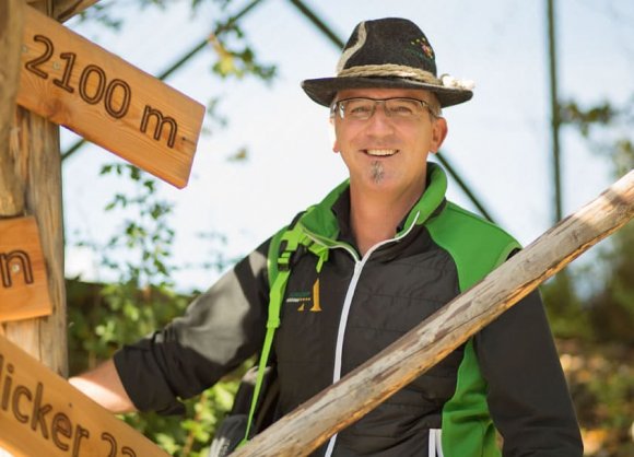 Ewald Unterkofler, Ihr Gastgeber, bei seiner Lieblingswanderung zum Heukareck