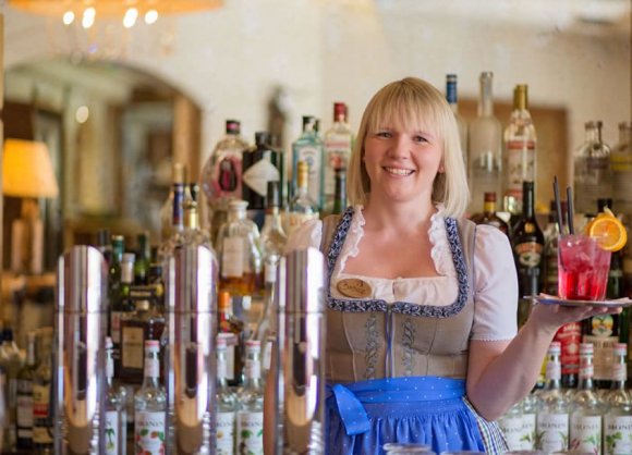 Barbara Sprinzenstein, Chef de rang, while she is preparing her favourite cocktail.