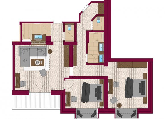 Family suite "mountain view"