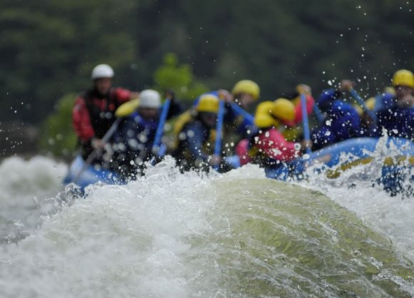 Rafting in wilden Gewässern