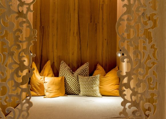 Kuschelecken in der SkySauna