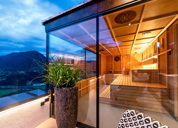 Abendstimmung in der SkySauna