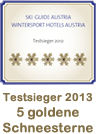 Testsieger mit 5 goldenen Schneesternen